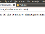 Bloc notas nuestro navegador