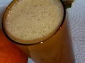 Batido leche, naranja, plátano coco