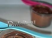 Mousse chocolate flor