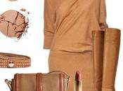 Outfit otoño elegante para noche botas cuero color marron