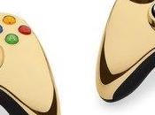 Control dorado para Xbox camino