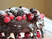 Black forest tarta chocolate frutas bosque