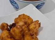 Coliflor tempura picante salsa dulce cebolla
