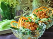 Ensaladilla espárragos salsa tomate