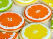 Galletas Decoradas forma Naranja "citrus Slice"