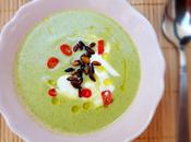 Crema brócoli chile piñones