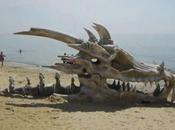 Impresionante Promoción 'Juego Tronos' cráneo dragón aparece playa Reino Unido