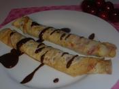 Filloas cerezas salsa chocolate