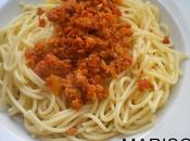 Spaguetis picadillo chorizo Cuco