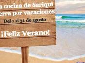 ¡Cerrado vacaciones!