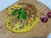 Frittata champiñones rabanitos