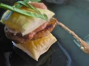 Filete hojaldres crema frutos rojos