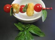 Brocheta queso tomate