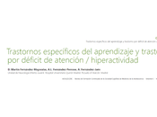 Trastornos específicos aprendizaje trastorno déficit atención hiperactividad Fernández-Mayoralas col.