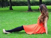 Cross-over back dress