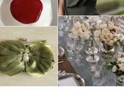 Colour Board #46. Linden Green, turbulence, deep lichen green, samba