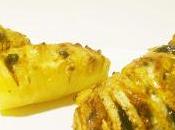 Patatas rellenas atún cebolla.