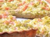 Quiche puerro gambas