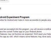 Twitter Android Experiment, usuarios para pueden postular como beta testers