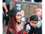 Snooki Jionni celebran cumpleaños Lorenzo disfrazados piratas.