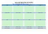 Material entrenador, hoy, hoja registro datos