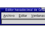 Guía GHex editor hexadecimal GNOME: procedimientos iniciales.