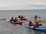 Todo preparado para encuentro internacional organizado kayak agua fresca