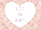 Closed holidays