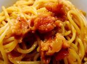 Espaguetis salsa chorizo longaniza
