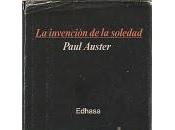 Auster, Paul invención soledad (1982)