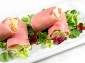 Rollitos jamon piña