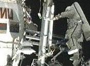 Cosmonautas completan primera caminata espacial Expedición