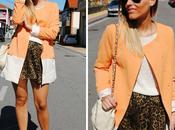 Orange coat.