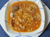 Pochas verde blancas almejas carril