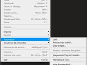 Unidad Acciones automatismos Photoshop