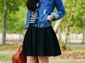 SKATER SKIRTFalda/Skirt: Frontrowshop Camiseta logo Bat...