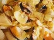 Receta Macarrones mejillones azafrán