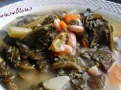 Caldo berza tortilla patata ---cumpliendo peticiones cosecha este huerta ........