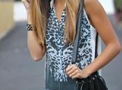 Ripped jeans leopard