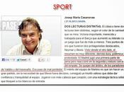 lecturas distintas, Jose María Casanovas (Sport)