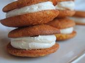 Whoopie calabaza relleno crema vainilla