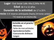 Fiesta Halloween Club social calle Alta.