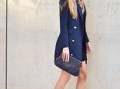 Blue blazer coat