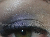 Maquillaje degradado dorado-morado-negro