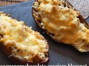 Berenjenas rellenas atún gambas microondas "light"