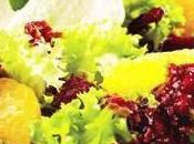 Ensalada espinacas queso cabra mermelada frambuesa