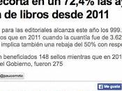 Ministerio Cultura español recorta 72,4% ayudas edición libros respecto 2011