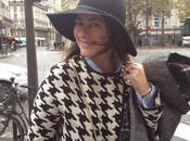 Burgundy houndstooth