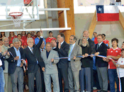 Presidente piñera inaugura polideportivo renato raggio