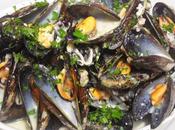 Mejillones salsa nata puerro